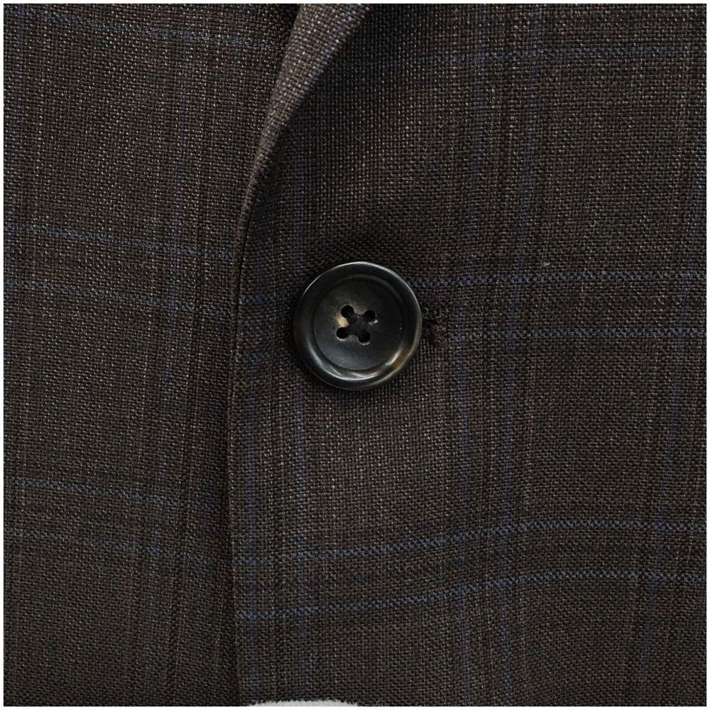 PRONTO UOMO Mens Blazer Sport Coat Casual Jacket Size 48R‎ Two Button Wool Suit - Picture 3 of 13